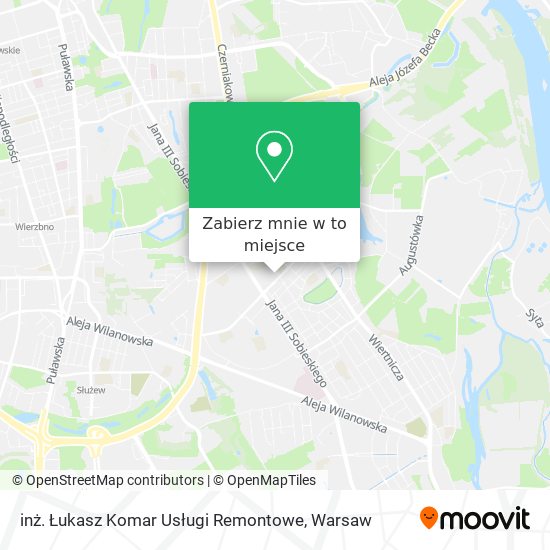 Mapa inż. Łukasz Komar Usługi Remontowe