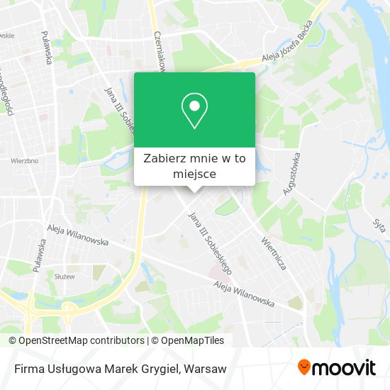 Mapa Firma Usługowa Marek Grygiel