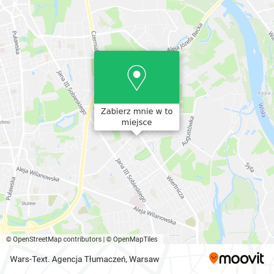 Mapa Wars-Text. Agencja Tłumaczeń