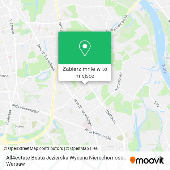Mapa All4estate Beata Jezierska Wycena Nieruchomości