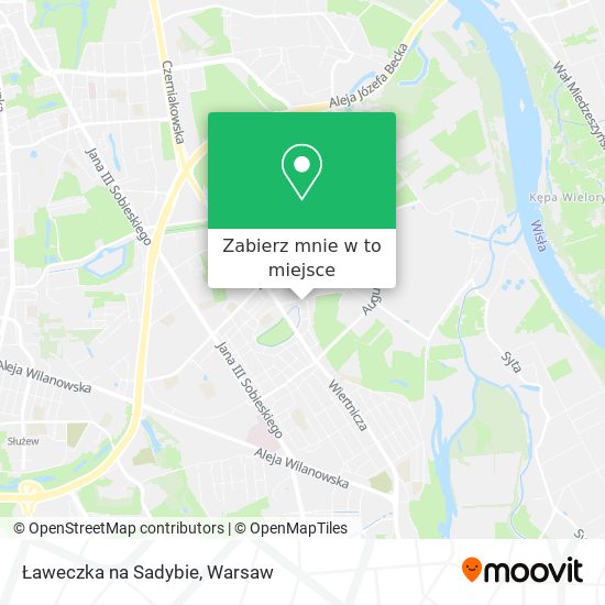 Mapa Ławeczka na Sadybie