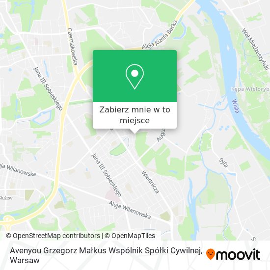 Mapa Avenyou Grzegorz Małkus Wspólnik Spółki Cywilnej