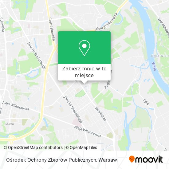 Mapa Ośrodek Ochrony Zbiorów Publicznych