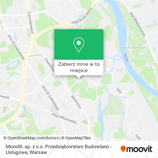 Mapa Monolit. sp. z o.o. Przedsiębiorstwo Budowlano - Usługowe