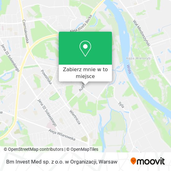 Mapa Bm Invest Med sp. z o.o. w Organizacji