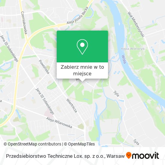 Mapa Przedsiebiorstwo Techniczne Lox. sp. z o.o.