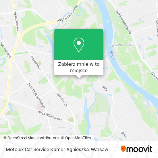 Mapa Motolux Car Service Komór Agnieszka