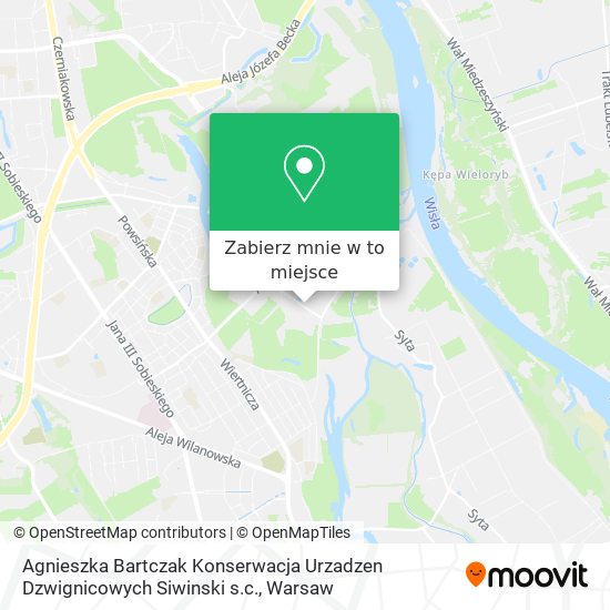 Mapa Agnieszka Bartczak Konserwacja Urzadzen Dzwignicowych Siwinski s.c.