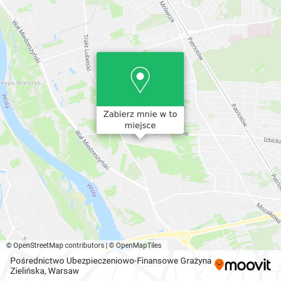 Mapa Pośrednictwo Ubezpieczeniowo-Finansowe Grażyna Zielińska