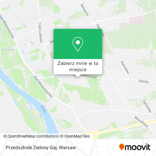 Mapa Przedszkole Zielony Gaj