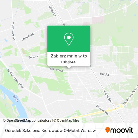 Mapa Ośrodek Szkolenia Kierowców Q-Mobil