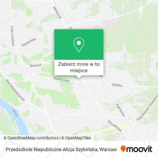 Mapa Przedszkole Niepubliczne Alicja Szybińska