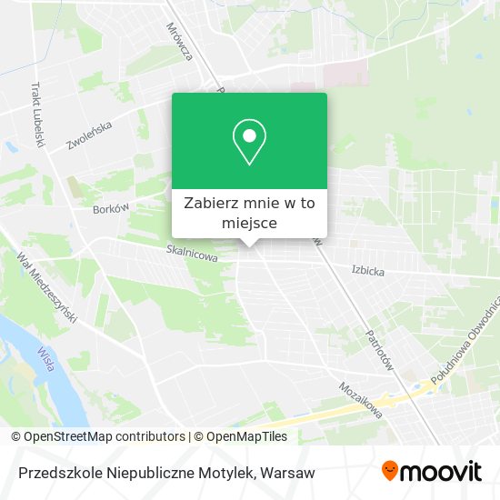 Mapa Przedszkole Niepubliczne Motylek