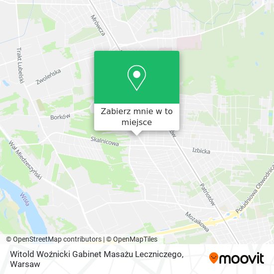 Mapa Witold Woźnicki Gabinet Masażu Leczniczego