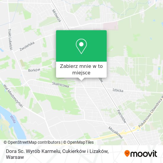 Mapa Dora Sc. Wyrób Karmelu, Cukierków i Lizaków