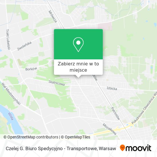 Mapa Czelej G. Biuro Spedycyjno - Transportowe