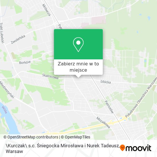 Mapa \Kurczak\ s.c. Śniegocka Mirosława i Nurek Tadeusz