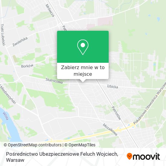 Mapa Pośrednictwo Ubezpieczeniowe Feluch Wojciech