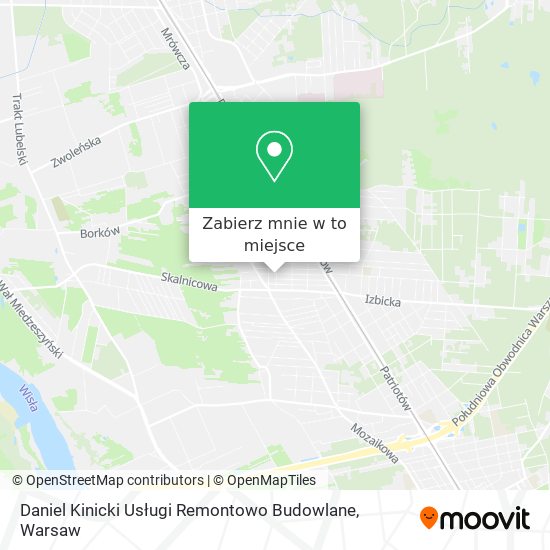 Mapa Daniel Kinicki Usługi Remontowo Budowlane