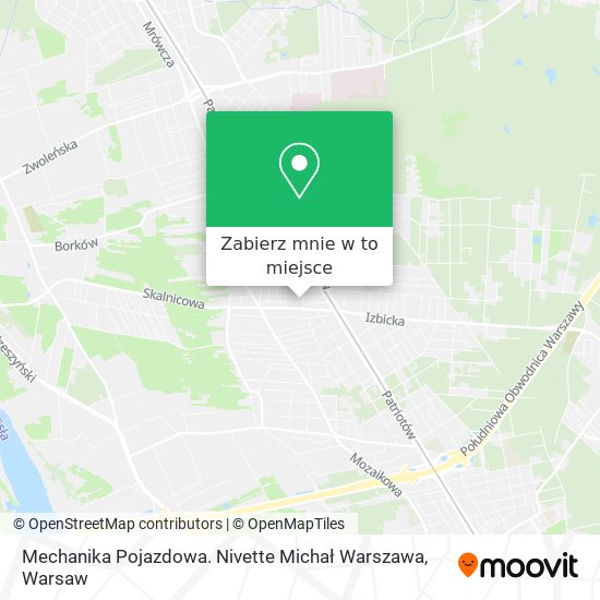 Mapa Mechanika Pojazdowa. Nivette Michał Warszawa