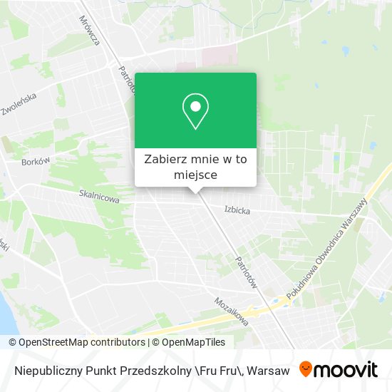 Mapa Niepubliczny Punkt Przedszkolny \Fru Fru\