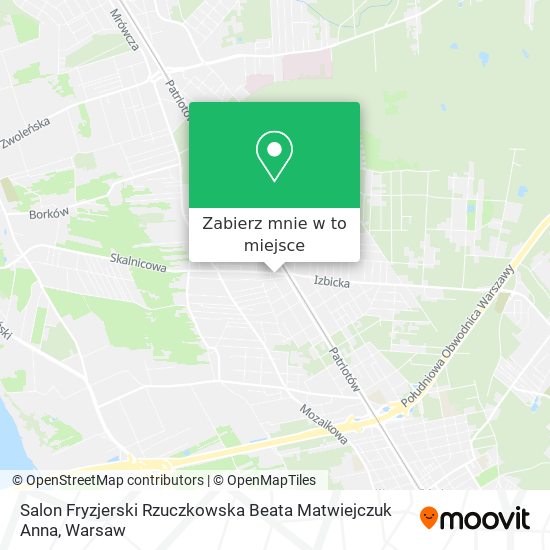 Mapa Salon Fryzjerski Rzuczkowska Beata Matwiejczuk Anna