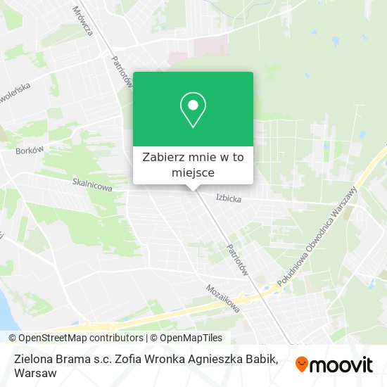 Mapa Zielona Brama s.c. Zofia Wronka Agnieszka Babik