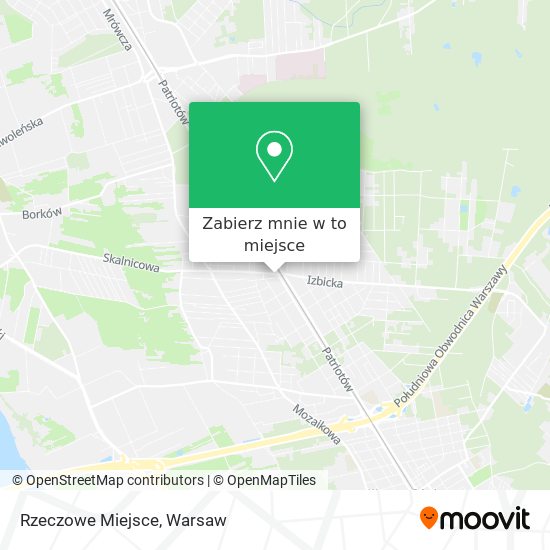 Mapa Rzeczowe Miejsce