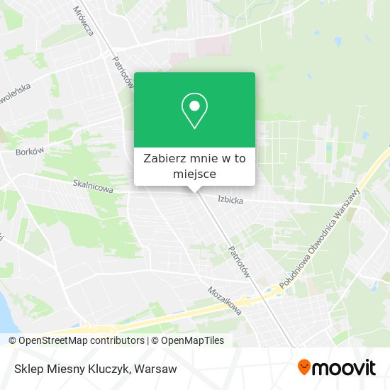 Mapa Sklep Miesny Kluczyk