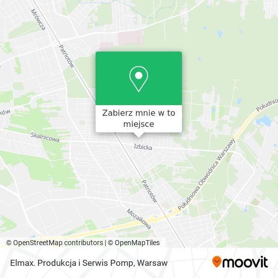 Mapa Elmax. Produkcja i Serwis Pomp