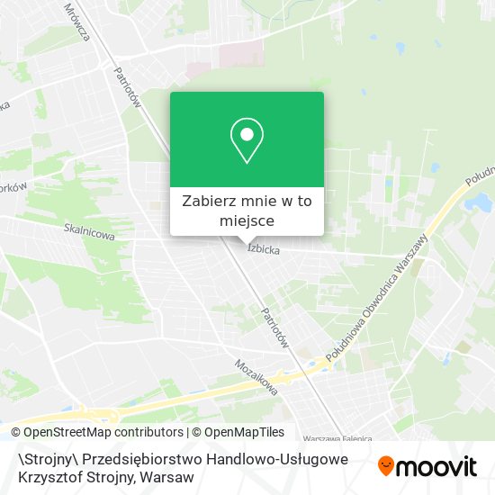 Mapa \Strojny\ Przedsiębiorstwo Handlowo-Usługowe Krzysztof Strojny