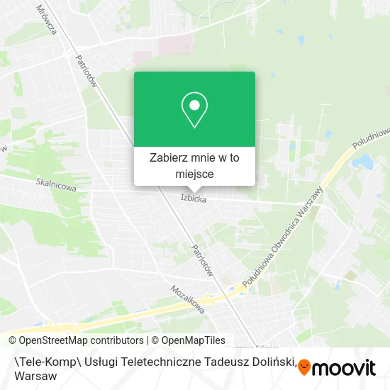 Mapa \Tele-Komp\ Usługi Teletechniczne Tadeusz Doliński
