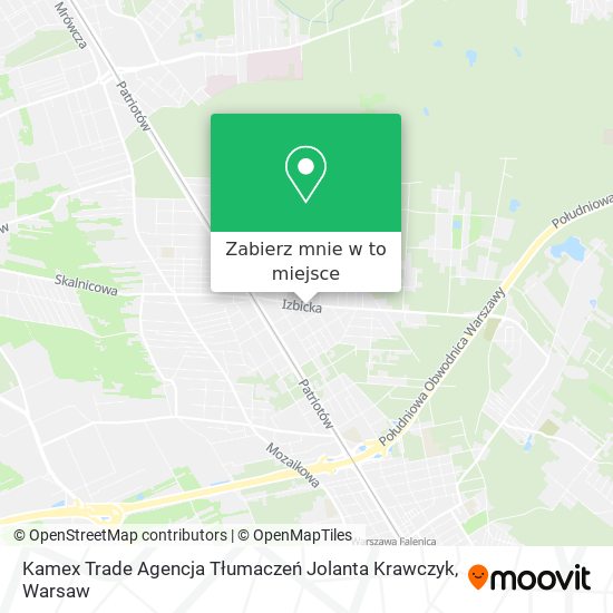 Mapa Kamex Trade Agencja Tłumaczeń Jolanta Krawczyk