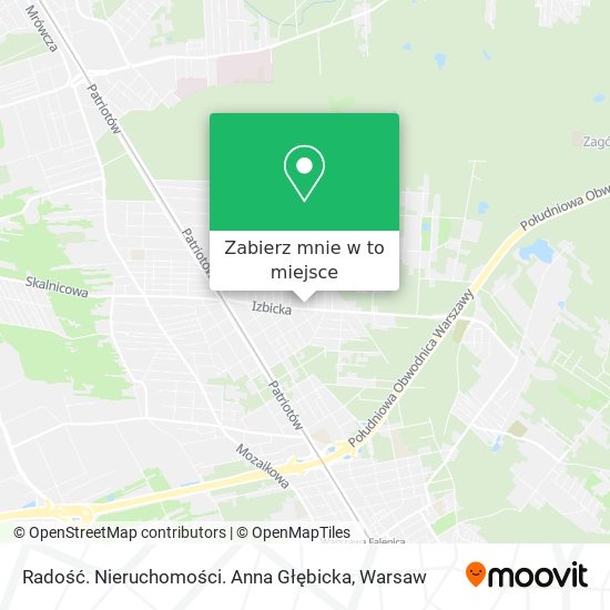 Mapa Radość. Nieruchomości. Anna Głębicka