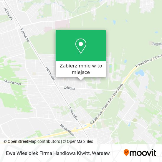 Mapa Ewa Wiesiołek Firma Handlowa Kiwitt