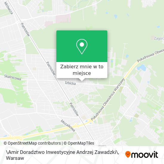 Mapa \Amir Doradztwo Inwestycyjne Andrzej Zawadzki\