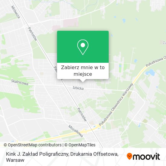 Mapa Kink J. Zakład Poligraficzny, Drukarnia Offsetowa