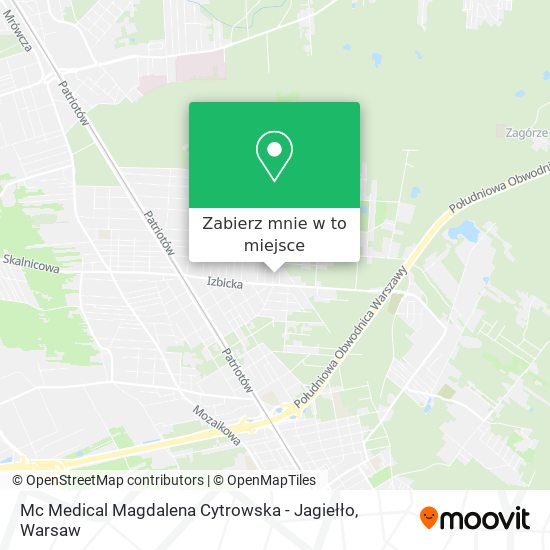 Mapa Mc Medical Magdalena Cytrowska - Jagiełło