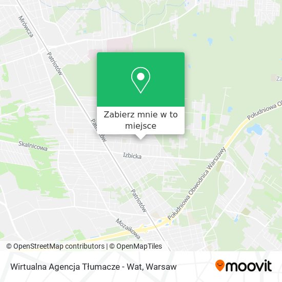 Mapa Wirtualna Agencja Tłumacze - Wat