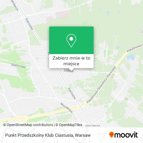 Mapa Punkt Przedszkolny Klub Ciastusia