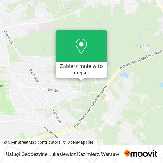 Mapa Usługi Geodezyjne Łukasiewicz Kazimierz