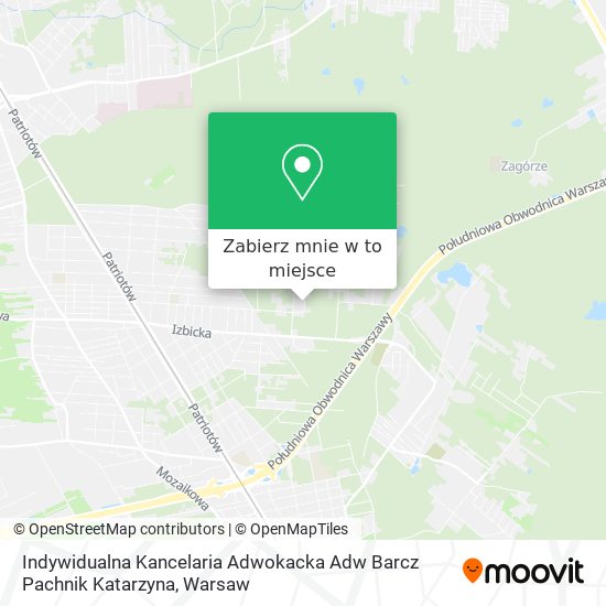 Mapa Indywidualna Kancelaria Adwokacka Adw Barcz Pachnik Katarzyna