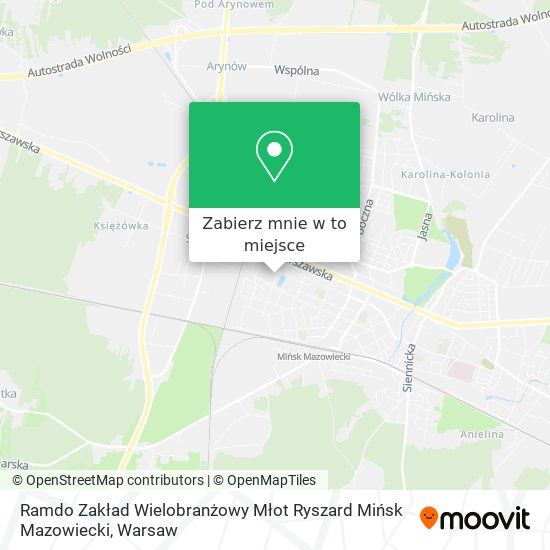 Mapa Ramdo Zakład Wielobranżowy Młot Ryszard Mińsk Mazowiecki