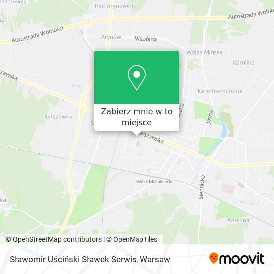 Mapa Sławomir Uściński Sławek Serwis