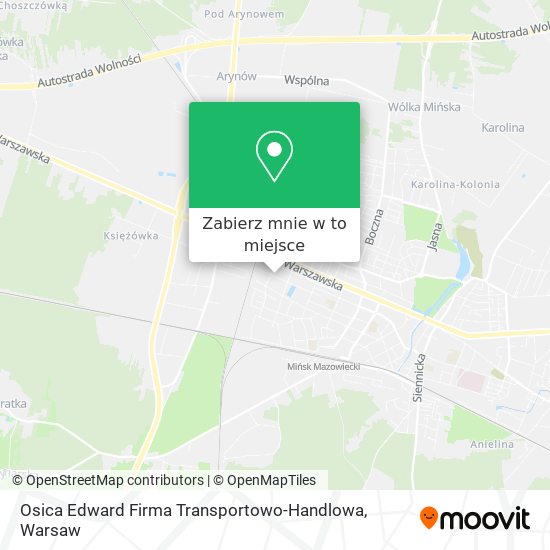 Mapa Osica Edward Firma Transportowo-Handlowa