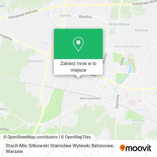 Mapa Stach-Mix Sitkowski Stanisław Wylewki Betonowe
