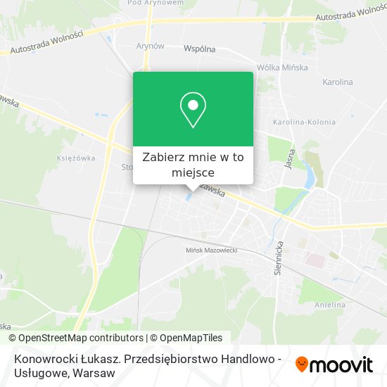 Mapa Konowrocki Łukasz. Przedsiębiorstwo Handlowo - Usługowe