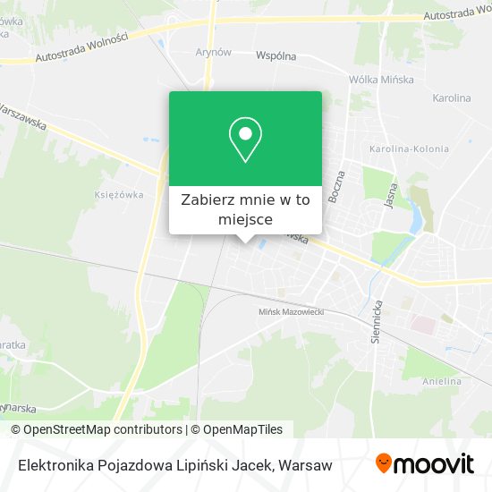 Mapa Elektronika Pojazdowa Lipiński Jacek