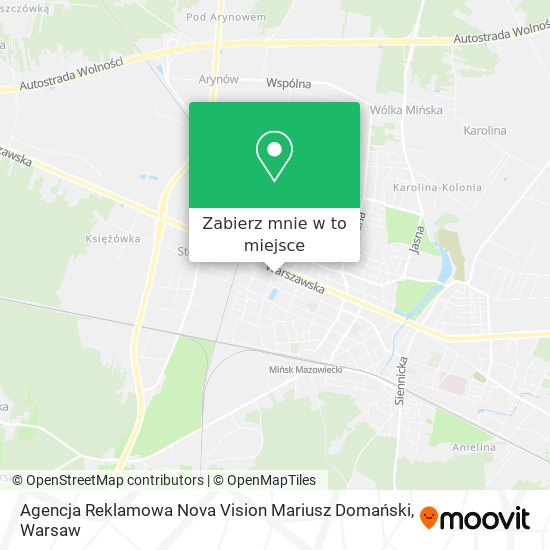 Mapa Agencja Reklamowa Nova Vision Mariusz Domański