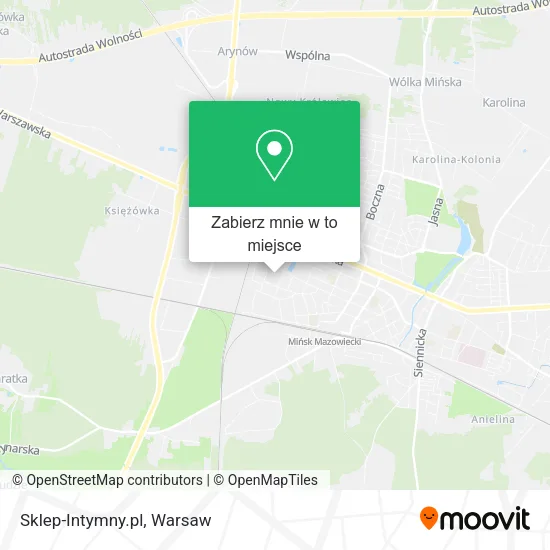 Mapa Sklep-Intymny.pl